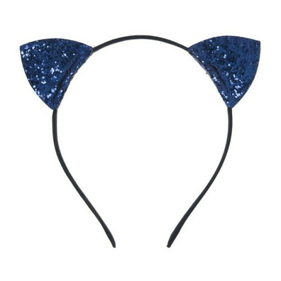 Diadema Orejas Glitter Siena - Azul Marino- Navy Blue