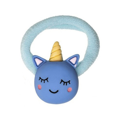 Mini gomas para el pelo con animales divertidos Siena - Azul Cielo- Soft Blue