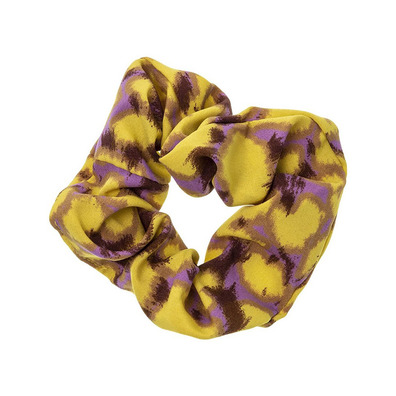 Scrunchie Estampado Animal Print Siena - Mostaza- Mustard