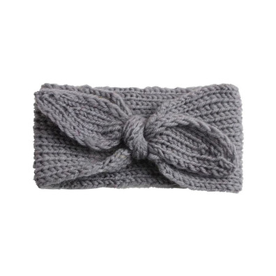 Turbante Lana con Lazo Siena Gris Claro- Light Grey