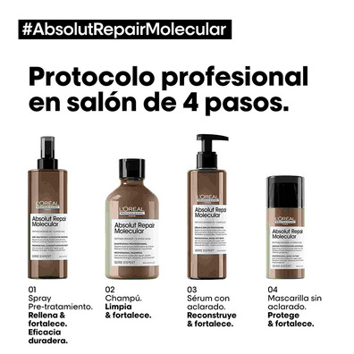 Champú Absolut Repair Molecular Serie Expert L'oreal 300ml