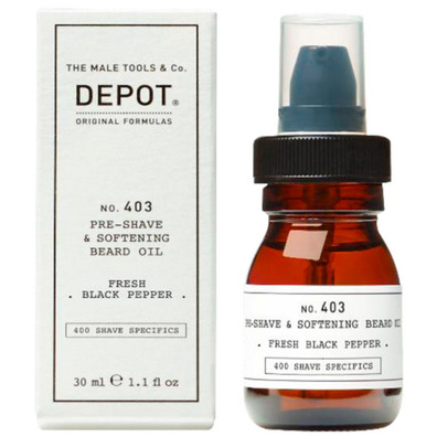 Nº 403 Pre-Shave & Softening Beard Oil Depot Fresh Black Pepper