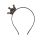 Diadema con Corona Glitter Siena - Negro- Black