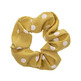 Coletero Scrunchie Con Topos Grandes Siena - Amarillo- Yellow