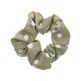 Coletero Scrunchie Con Topos Grandes Siena - Verde Pastel- Soft Green