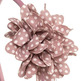 Diadema flor de pétalos con topos Siena Rosa Francia- Antique Pink